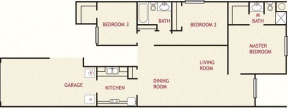 3 beds, 2 baths, 1,107 sqft, $1,931