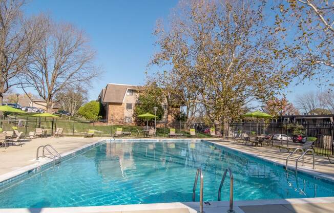 Outdoor Pool Access at Nob Hill Apartments, Nashville, TN