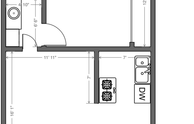 1 bed, 1 bath, 640 sqft, $1,725, Unit 217