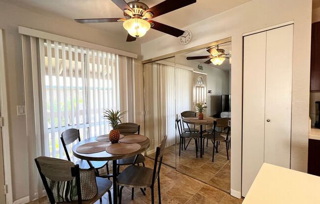 Partly Furnished. Pet Friendly, Central AC