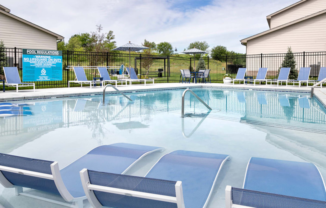 Resort-Style Pool at Sandstone Villas in Omaha, NE