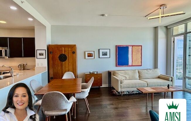 FURNISHED Modern 1BR + Den/1BA w/ Breathtaking Views, Deck + Housekeeping! AMSI