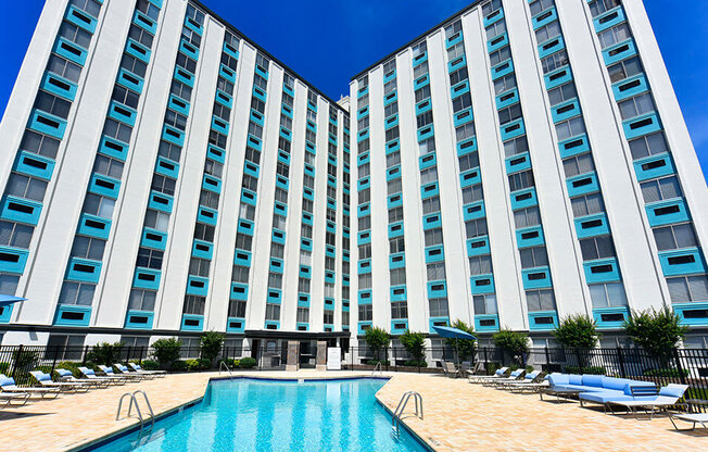 swimming pool at icon Apartments