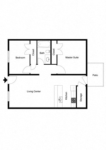 2 beds, 1.5 baths, $1,290