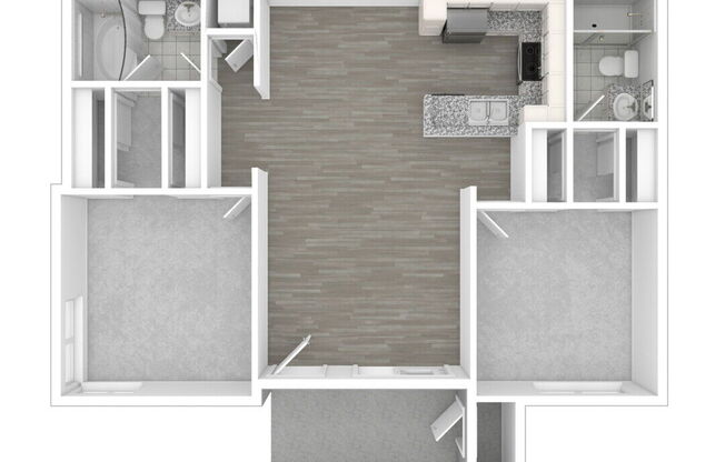 2 beds, 2 baths, 962 sqft, $3,719