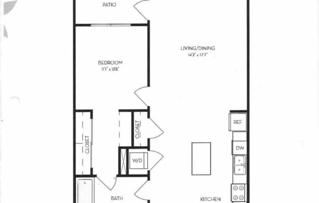 1 bed, 1 bath, 825 sqft, $3,672