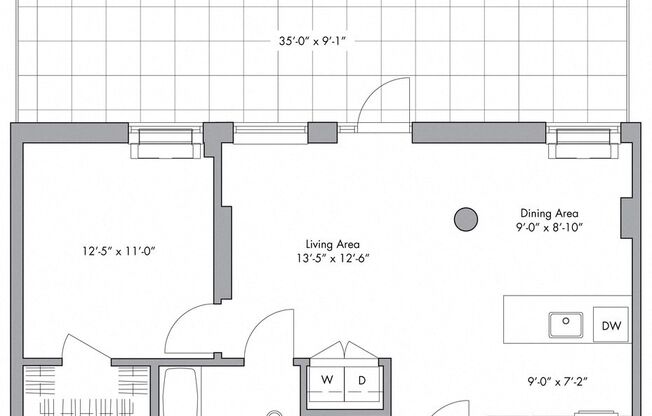 1 bed, 1 bath, $5,969, Unit PHB