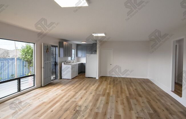4 bedroom, 3 bath attached home.