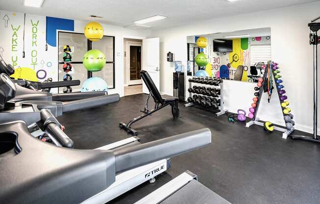 Fitness Center at Somerset Apartments in Lincoln, NE
