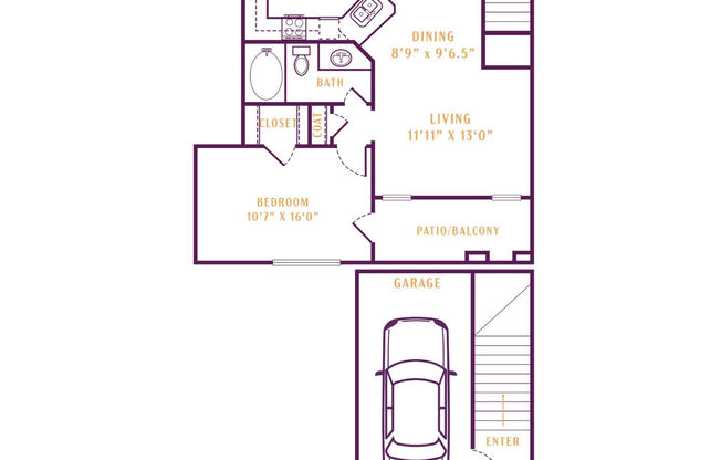 1 bed, 1 bath, 815 sqft, $1,567