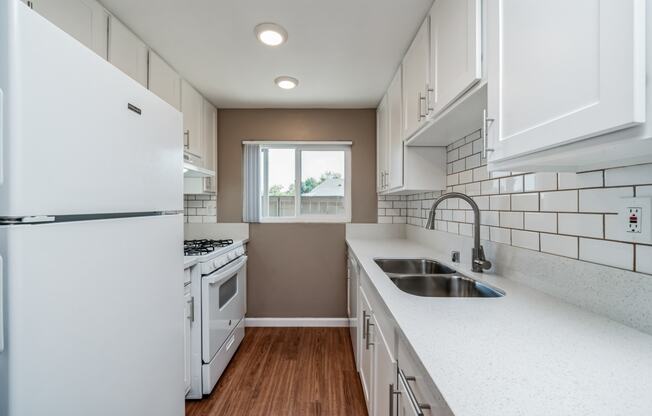 Our Premium Kitchen in a Two Bedroom Two Bath Apartment at Meadow Creek Apartments in San Marcos, CA