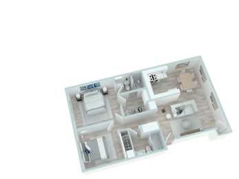 2 beds, 2 baths, 1,150 sqft, $2,400