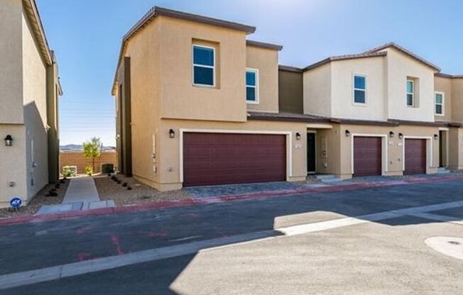 New townhome with attached 2 car garage.