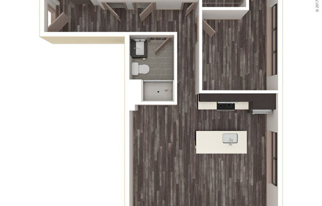 1 bed, 1 bath, 760 sqft, $1,670