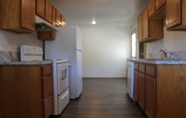 4 bedroom 2 bath house, large backyard
