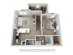 1 bed, 1 bath, 775 sqft, $1,285