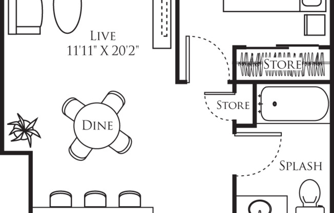 1 bed, 1 bath, 695 sqft, $2,512, Unit 226