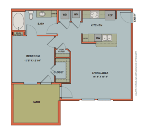 1 bed, 1 bath, 794 sqft, $2,250