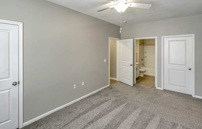 Master bedroom at Legacy Commons Apartments in Omaha, NE
