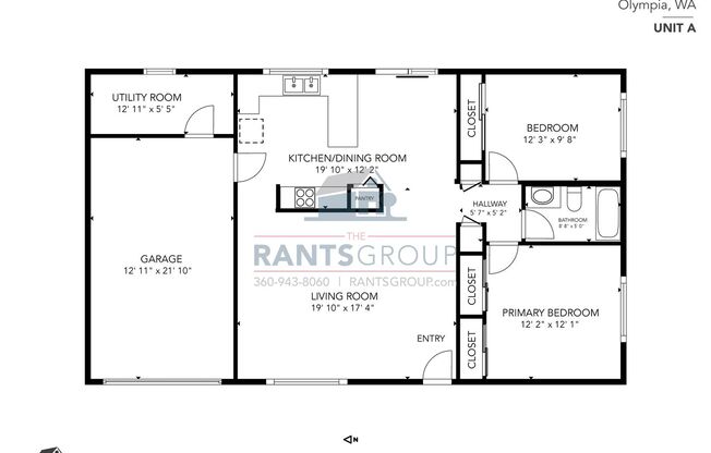 1 bed, 1 bath, 1,058 sqft, $1,775, Unit 4420A