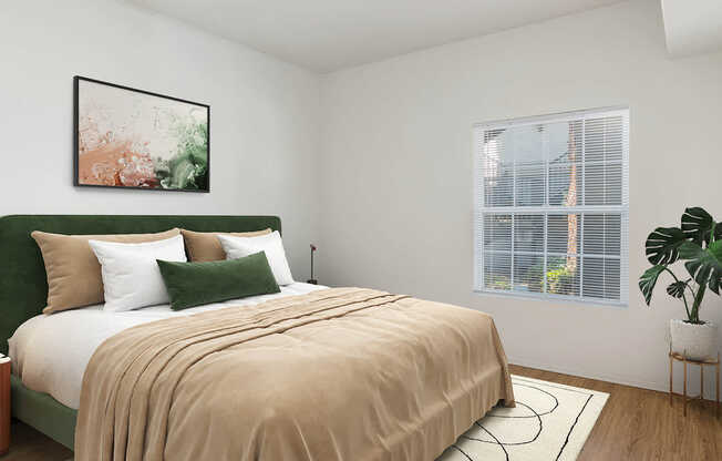 Bedroom with Hard Surface Flooring