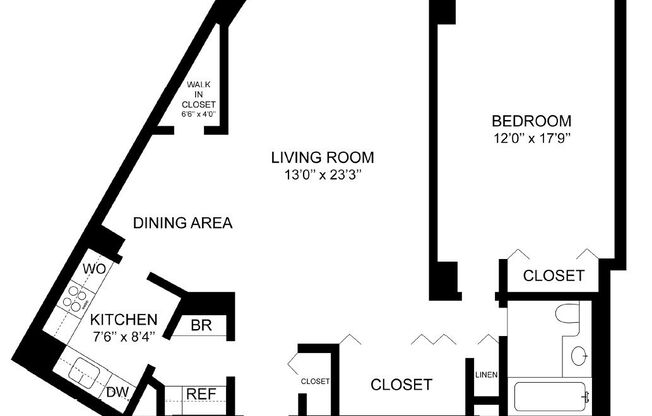 1 bed, 1 bath, 855 sqft, $2,945