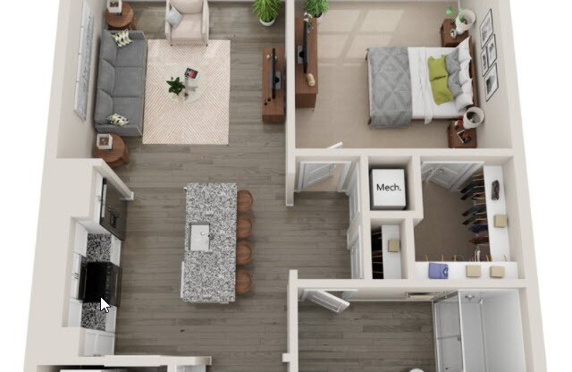 1 bed, 1 bath, 780 sqft, $1,495