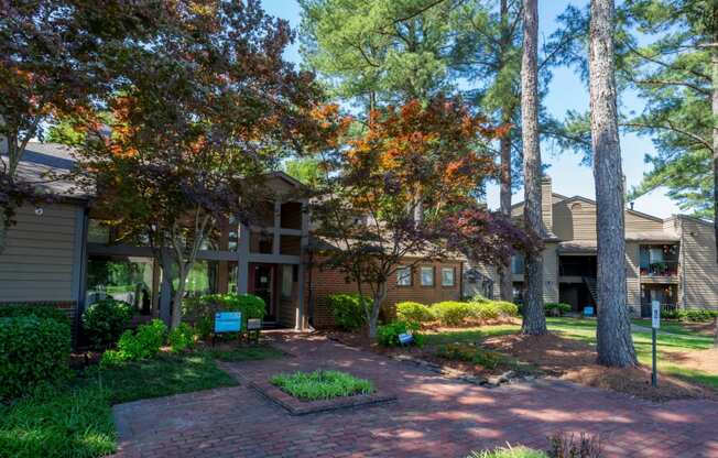 exterior view of the villas at fallingwater apartments at The Summit Apartments, Memphis, Tennessee