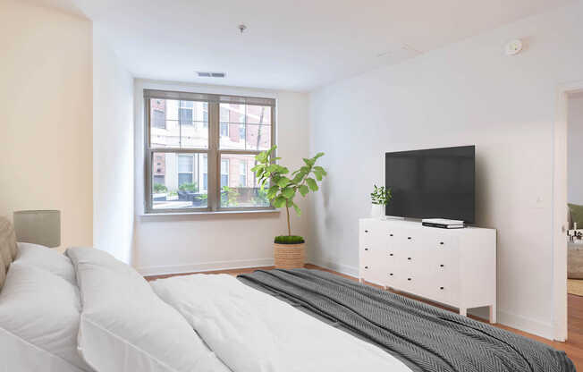 Bedroom with Hard Surface Flooring