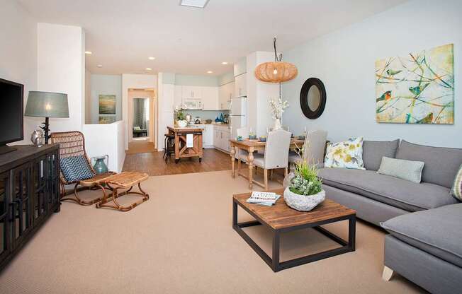 Living room at Oak Springs Ranch, 92595