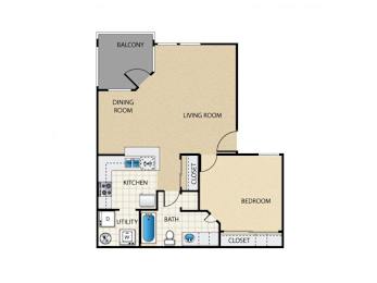 1 bed, 1 bath, 644 sqft, $1,367