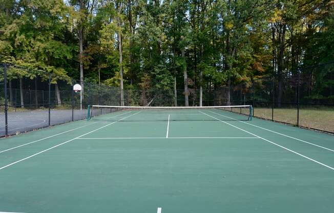 Smooth and Well Kept Tennis Court at Woodsdale Apartments, Abingdon, 21009