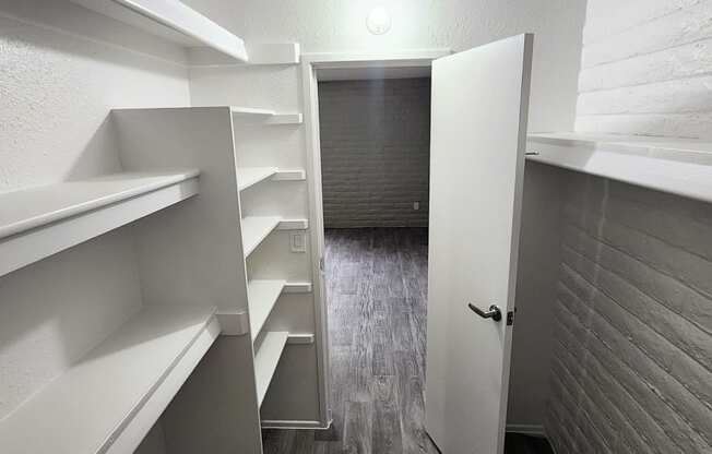 1x1 SW Full Upgrade Main Closet at Mission Palms Apartment Homes in Tucson AZ