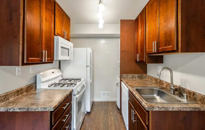 Kitchen area at Falls Village Apartments, Maryland, 21209