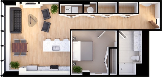 1 bed, 1 bath, 990 sqft, $1,803