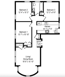 3 beds, 1 bath, $3,325