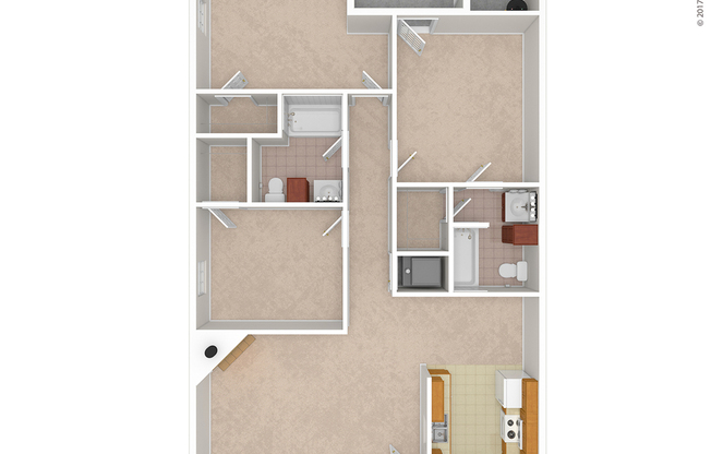 3 beds, 2 baths, 1,382 sqft, $1,360