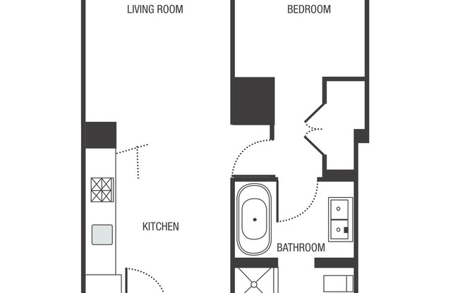 1 bed, 1 bath, 718 sqft, $5,000, Unit 5H