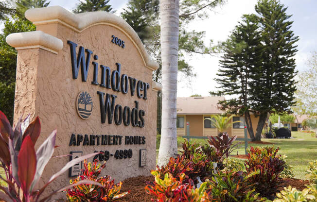 Windover Wood monument sign