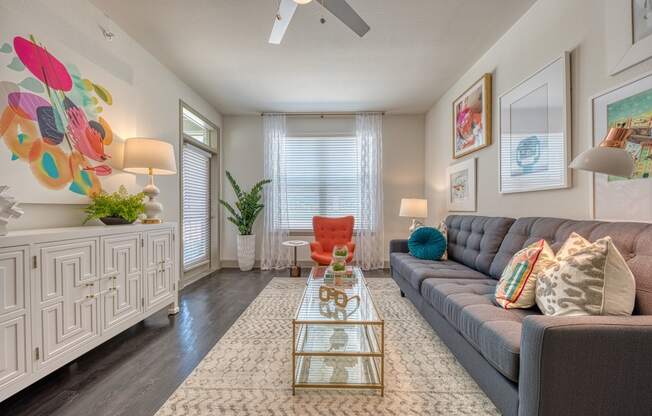 Living Room Interior  at Retreat at the Rim, Texas, 78287