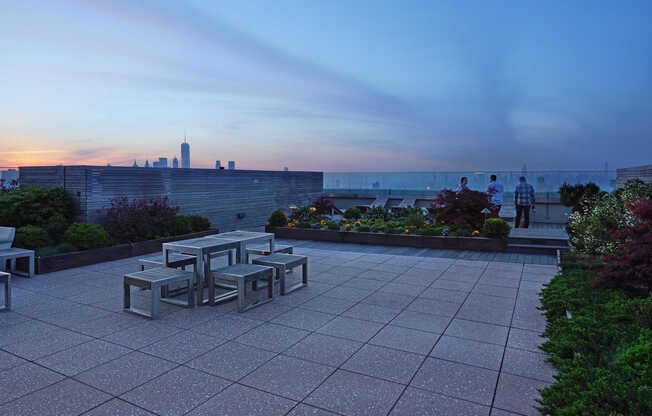 Rooftop Terrace with City Views