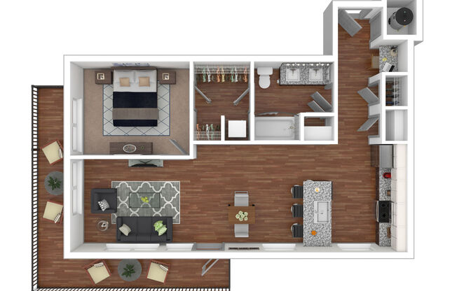 1 bed, 1 bath, 855 sqft, $1,777