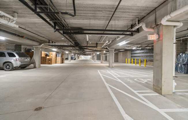 Parking Garage at Harbor at Twin Lakes 55+ Apartments, Minnesota, 55113