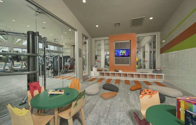 Kid's playroom in the fitness center