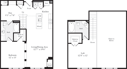 1 bed, 2 baths, 1,104 sqft, $3,041, Unit 412