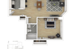 1 bed, 1 bath, $4,999, Unit 12C