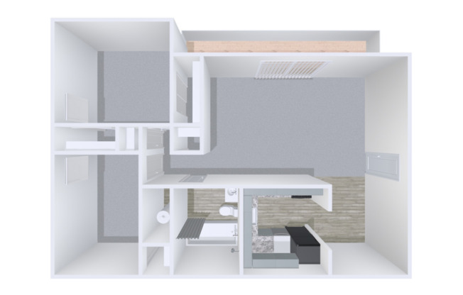 2 beds, 1 bath, 860 sqft, $1,293