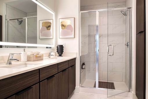 Master Bath at 220 Meridian, Indianapolis, IN 46204