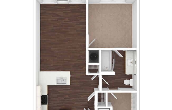 1 bed, 1 bath, 675 sqft, $1,419