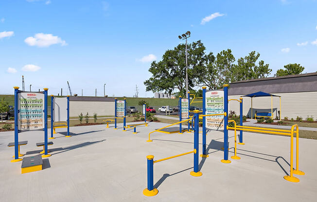 Outdoor fitness facility view 2